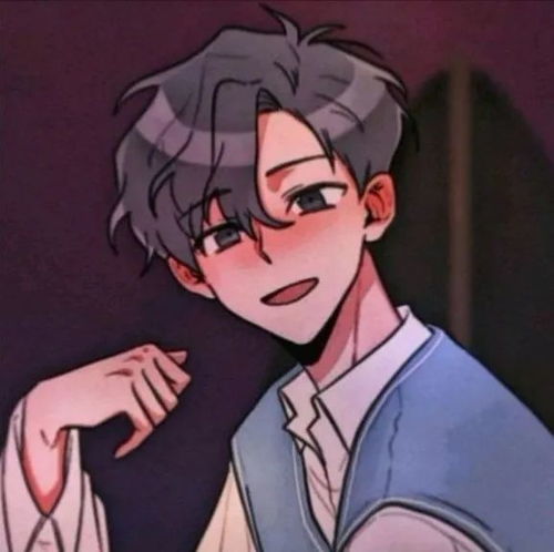 手绘二次元男生头像