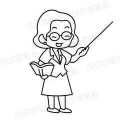 老师的形象是怎样的简笔画