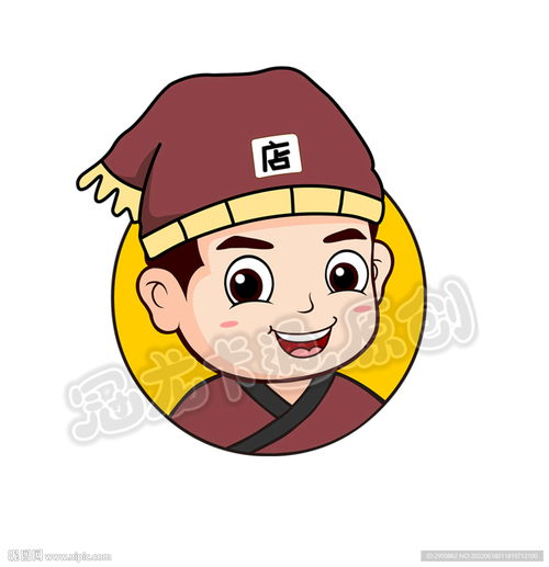 卡通店小二头像特别版设计图
