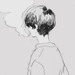 动漫男生头像抽烟系列