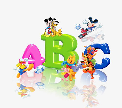 唯美卡通可爱动物abc艺术字倒影免抠素材免费下载页面网页平面电商创意素材png素材素材