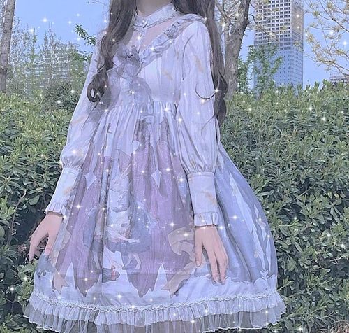 头像女生仙气森系卡通可爱纱裙