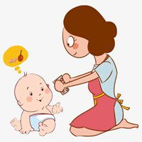 妈妈和宝宝的卡通头像一张两人微信头像图片大全