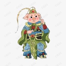 2019猪年门神华丽古风威武春假年俗神话素材图片免费下载高清psd千库网图片编号11632523