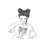 qq头像女生简约白色