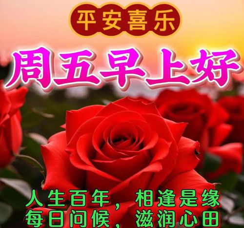 2024年4月5日星期五早上好问候祝福动态表情图片大全周五最新早安问候语动态图片表情
