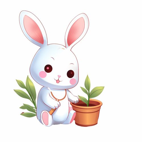 可爱c4d小兔子新年中秋手绘35兔子手绘新年
