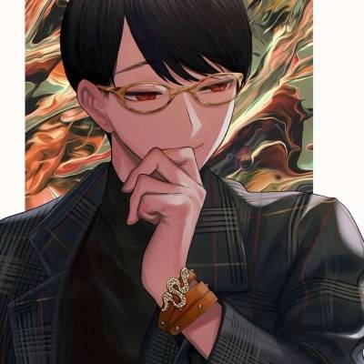 很丧的动漫头像男暗黑系头像男高冷动漫图片