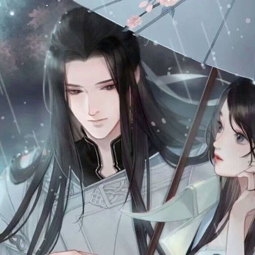 敲好看的古风情侣头像