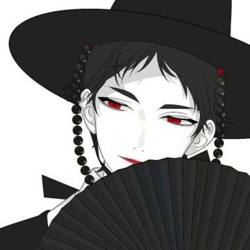 非主流黑白卡通情侣微信头像