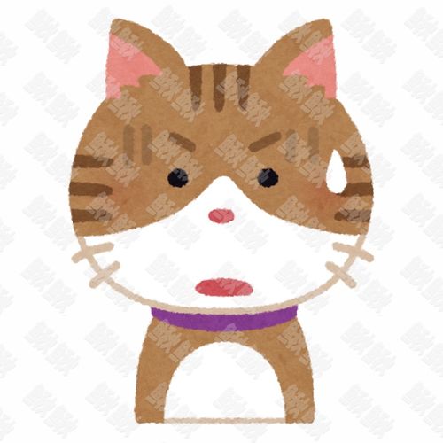 表情尴尬流汗无奈的小狗狗猫咪小猫头像表情包手绘卡通插画手绘png儿童插画免扣素材1阿猫阿狗