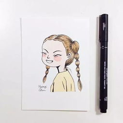 彩铅卡通人物那么可爱,你会画吗