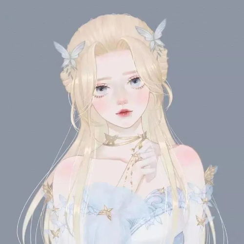 高级感头像女干净卡通