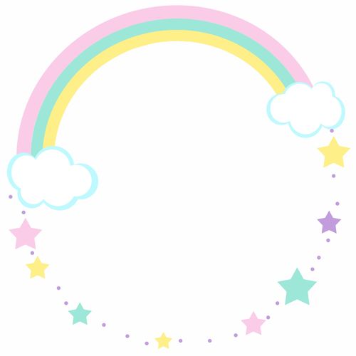 彩虹卡通边框设计