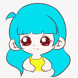 卡通可爱手绘半身女孩png图片素材其他格式下载动漫人物大全