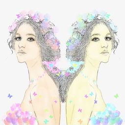 美女系唯美手绘插画图片素材其他格式下载动漫人物大全