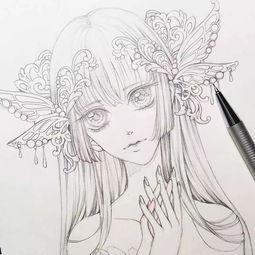 哇哦一波素描动漫美女又强势来袭,吹爆打call