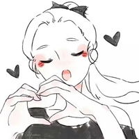 简约动漫头像女生青春黑白简约的动漫女头