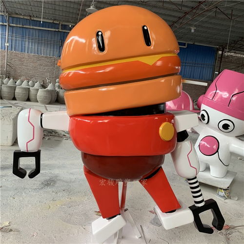 卡通财神头像图片雕塑