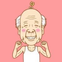 一对卖萌的老奶奶老爷爷卡通情侣头像