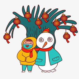 卡通小男孩图片头像新年