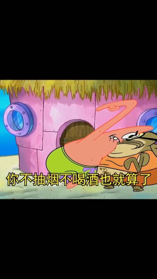 取图主页,你不抽烟不喝酒也就算了...表情包搞笑视频经典段子情侣夫妻搞笑聊天记录海绵宝宝