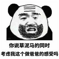 熊猫头关爱儿子的爸爸搞笑微信qq表情包图片