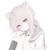 动漫呆萌猫耳女生头像