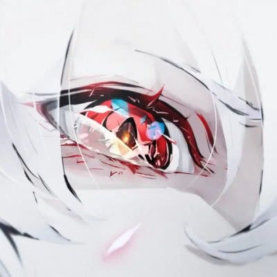 插画头像眼里有光,晶莹剔透的眼睛