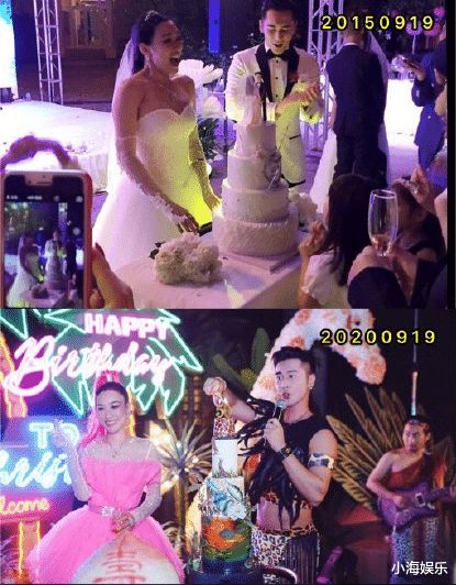 钟丽缇晒50岁生日视频,身穿火烈鸟造型,张伦硕送寿桃太搞笑