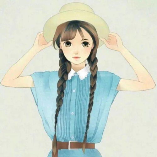 动漫女生头像你管我几多欢喜与辛酸