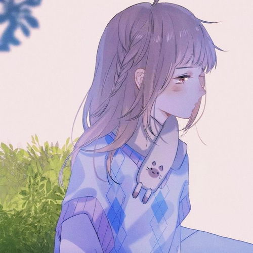 甜甜的动漫女生头像想醉在你甜甜的笑容里