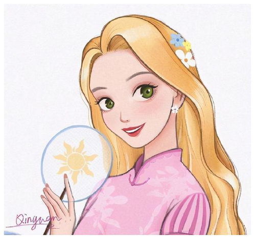 旗袍风的迪士尼公主,花木兰少女感十足,最美还是贝儿的大眼睛