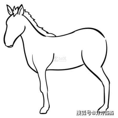动漫中的骏马怎么绘画