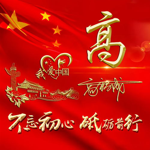 你的微信头像该换了,爱国励志主题金色大气签名头像,我爱中国