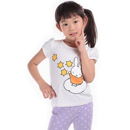 miffy米菲童装女童卡通休闲纯色短袖t恤mg21a0242014年新妆邮乐网