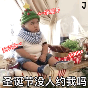 圣诞节表情包今晚我就是你的圣诞礼物