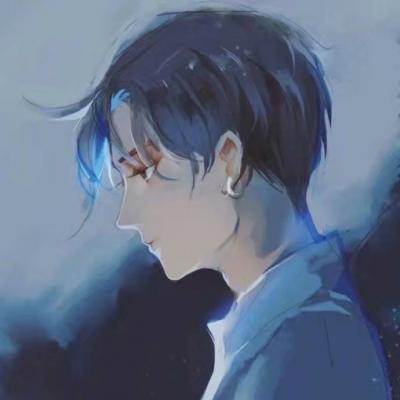 绿色系动漫男生头像
