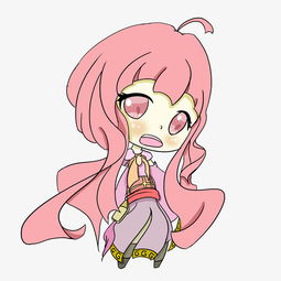 原创手绘q版古风女生png格式图片素材其他格式下载动漫人物大全