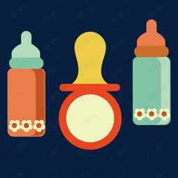 婴儿奶瓶矢量素材图片免费下载高清卡通手绘psd千库网图片编号6922462