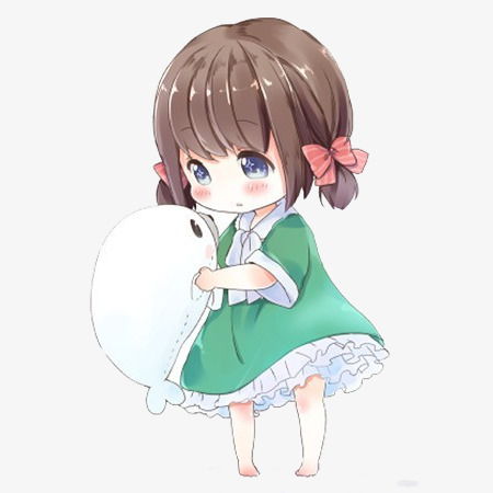 q版卡通女孩素材图片免费下载高清卡通手绘psd千库网图片编号5479686