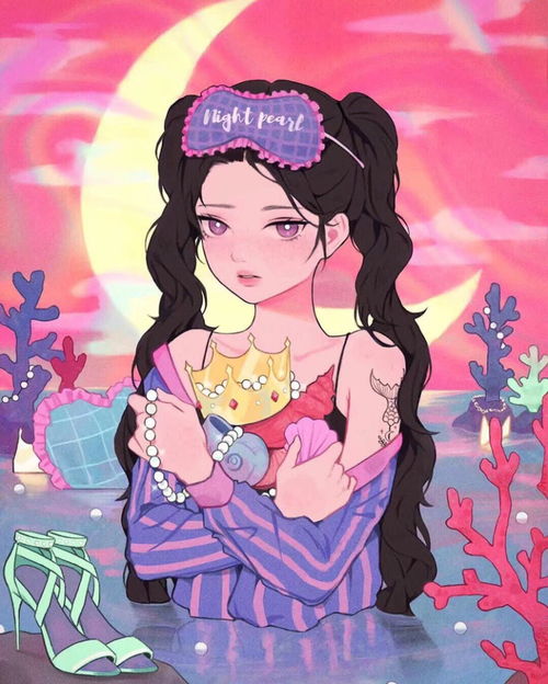 分享一组卡通少女头像系列作品