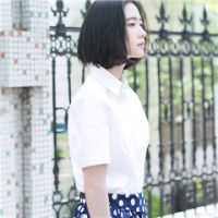短发清新的女生可爱头像