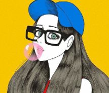 动漫女头像清新简约微信头像图片大全