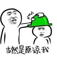 搞笑熊猫头表情包绿帽子