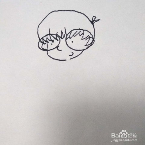 怎么画一个可爱的卡通动漫人物小女孩简笔画教程