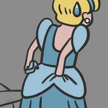 迪士尼公主挠屁屁系列表情包