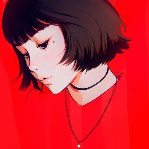 动漫艺术鉴赏女生人头像之短发的魅力