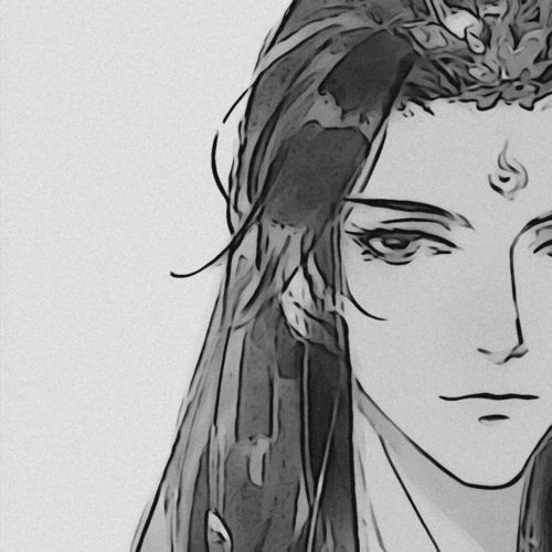 黑白动漫男生头像惯有谣诼或青眼,何须他人置一言