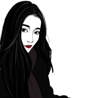 动漫黑白头像女生冷傲比较高逼格头像图片
